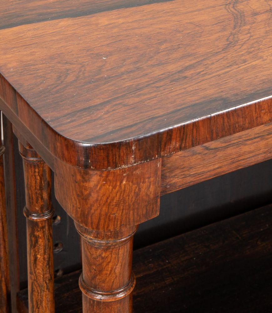 19th Century Regency Rosewood Double Sided Bookcase