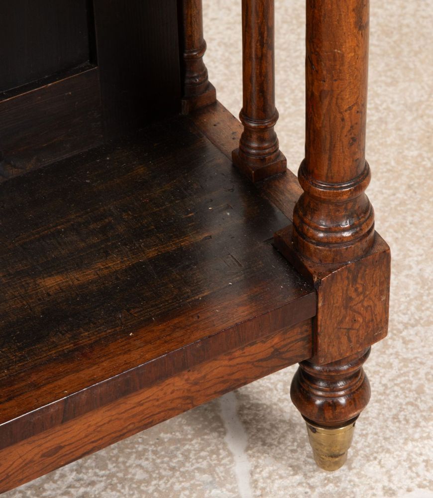 19th Century Regency Rosewood Double Sided Bookcase