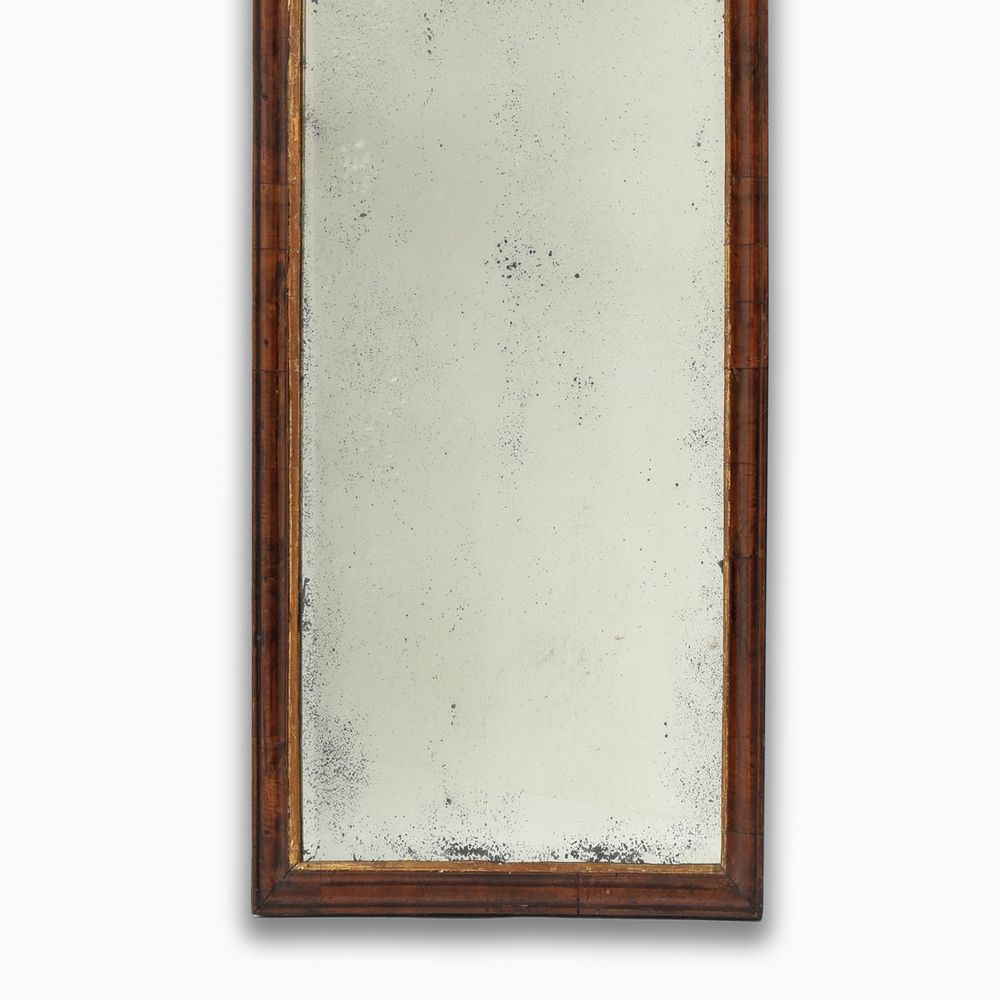 Queen Anne walnut pier mirror c.1710