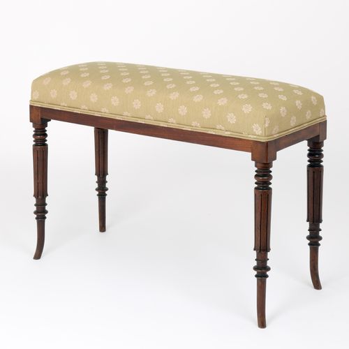 Regency mahogany Window Seat/Stool