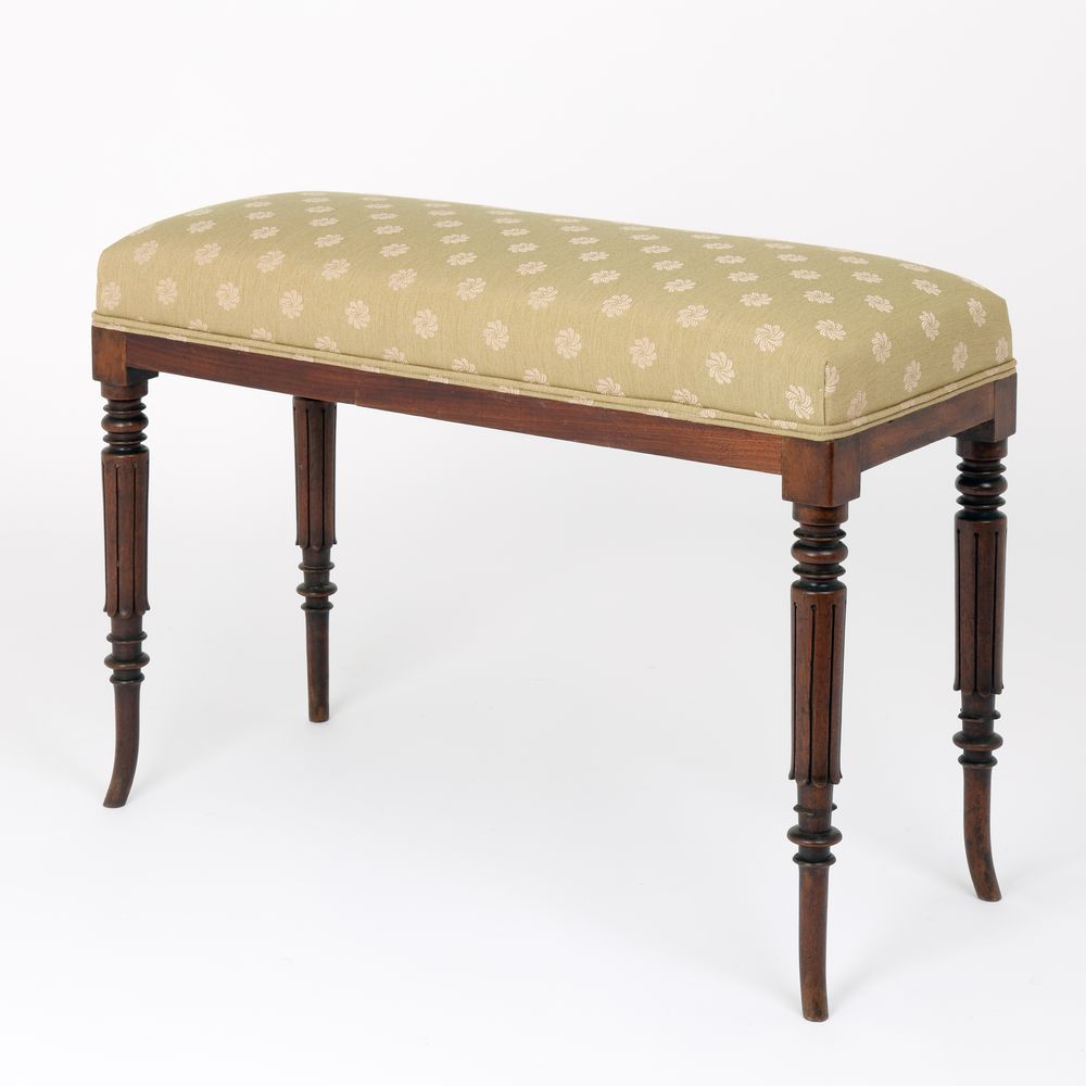 Regency mahogany Window Seat/Stool