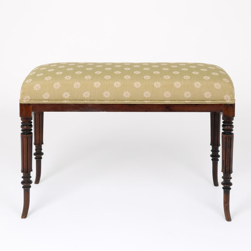 Regency mahogany Window Seat/Stool