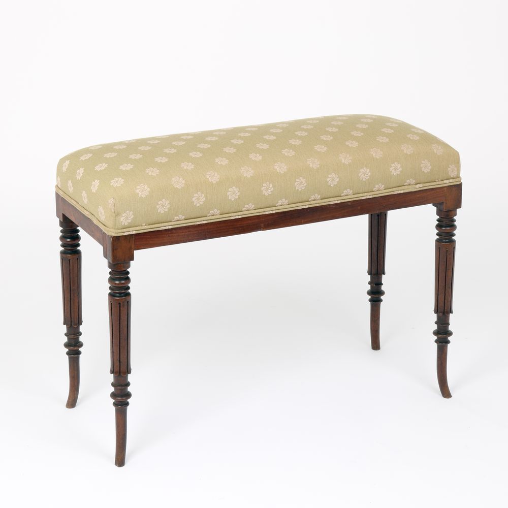 Regency mahogany Window Seat/Stool