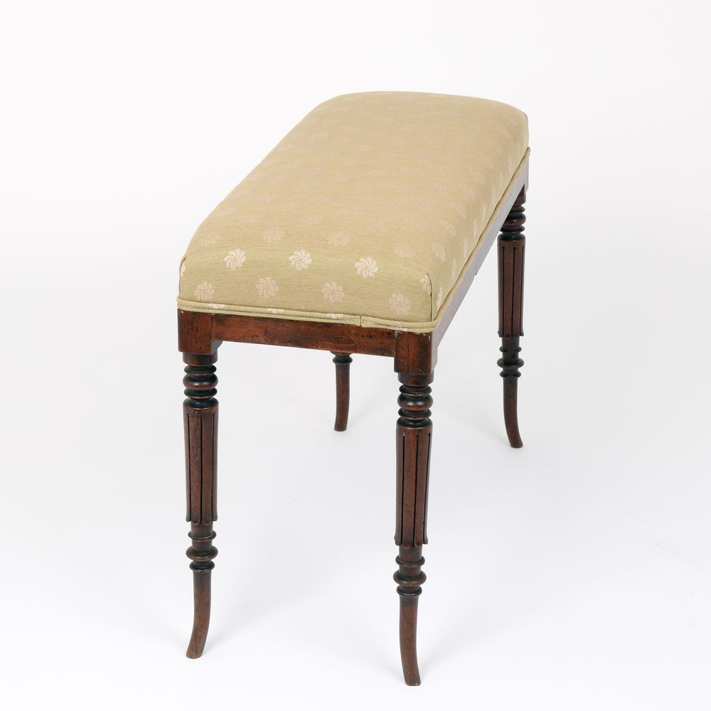 Regency mahogany Window Seat/Stool