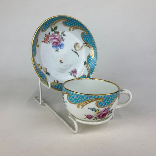 Duesbury Derby cup & saucer circa 1765