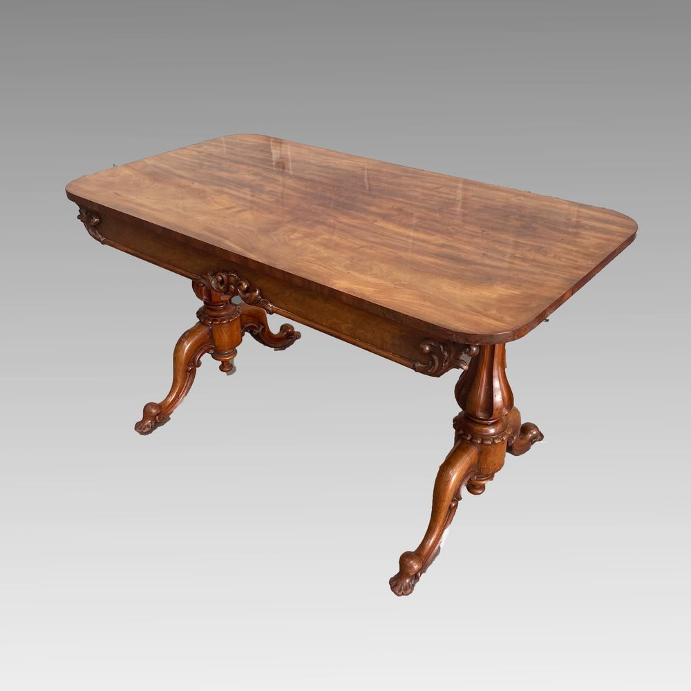 Early 19th Century Mahogany Library Table 