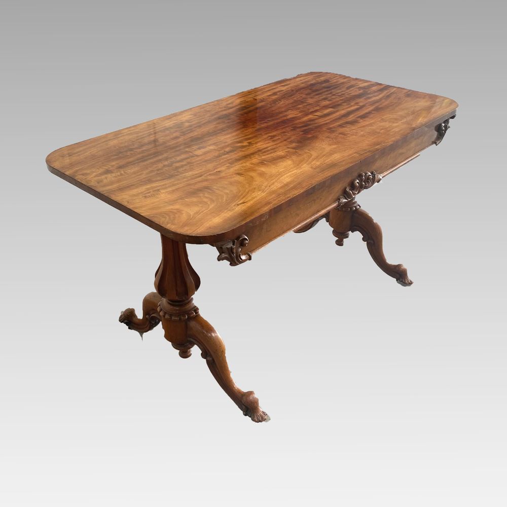 Early 19th Century Mahogany Library Table 