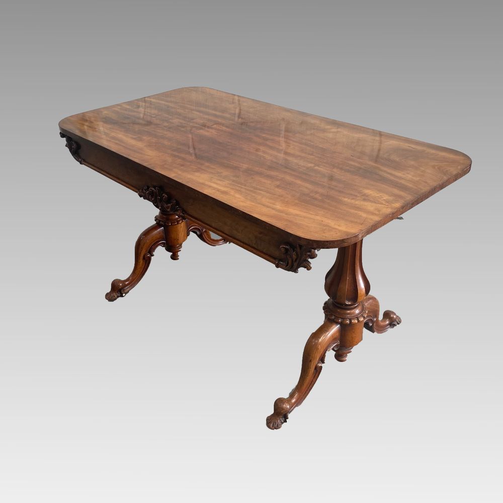 Early 19th Century Mahogany Library Table 