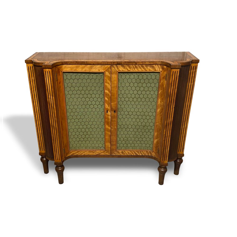 Georgian satinwood side cabinet in the manner of Ince & Mayhew