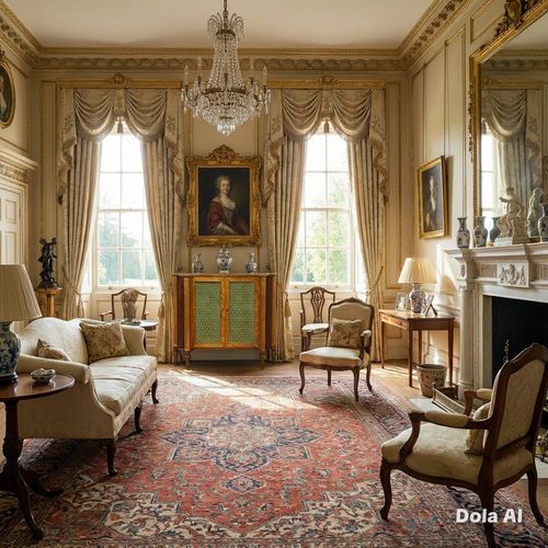 Georgian satinwood side cabinet in the manner of Ince & Mayhew