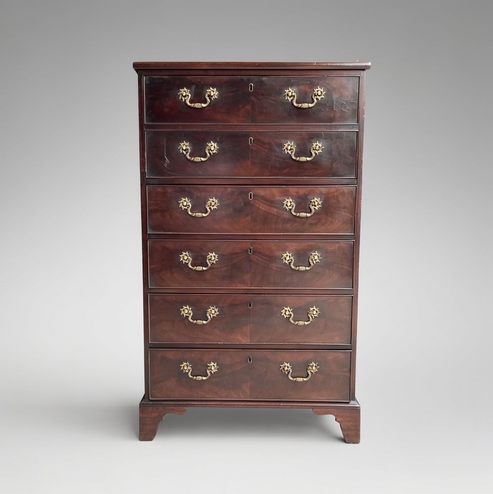 18th century Tall and shallow Secretaire Chest of Drawers
