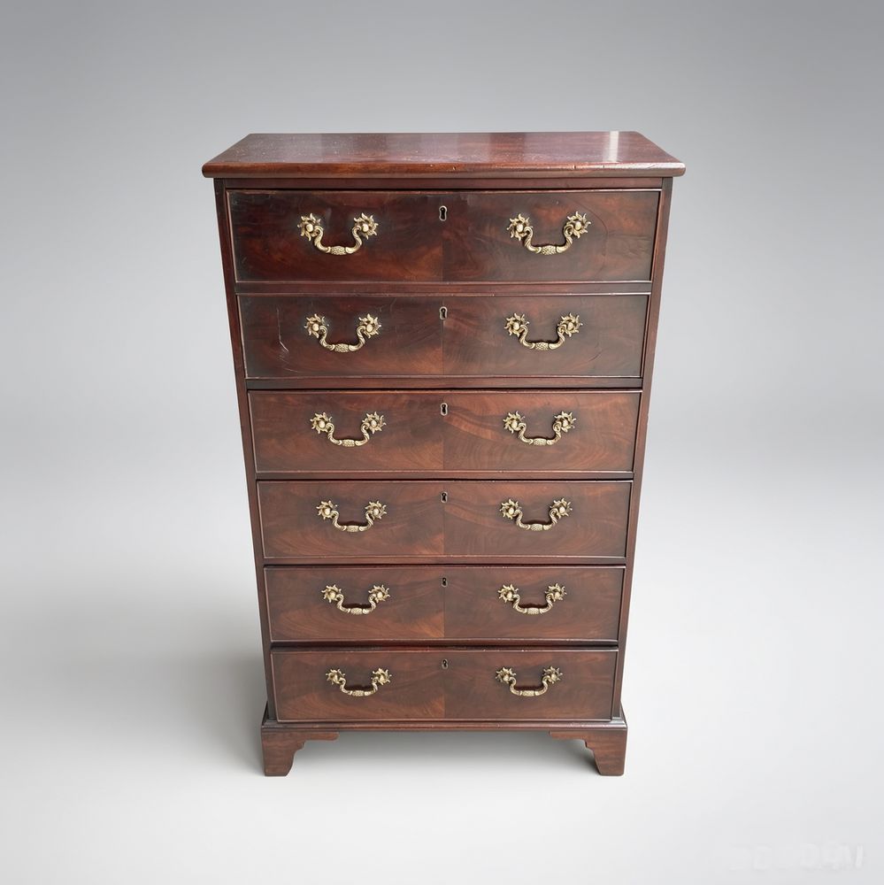 18th century Tall and shallow Secretaire Chest of Drawers