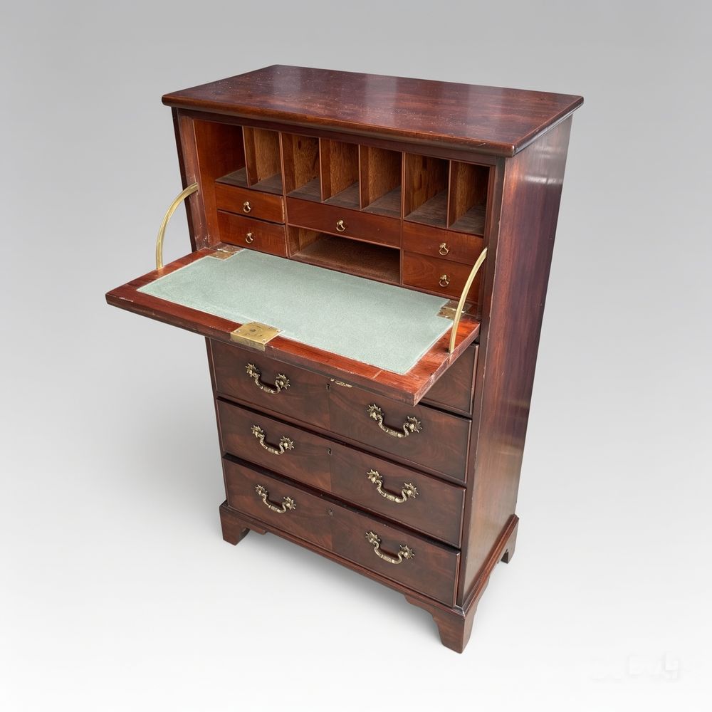 18th century Tall and shallow Secretaire Chest of Drawers