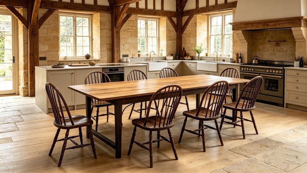 Fruitwood Refectory or Kitchen Table