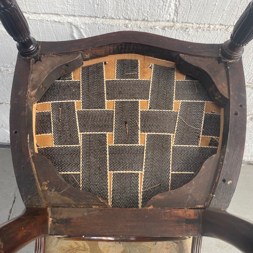 Set of Ten 10 (8+2 arms) Carved Wheelback Mayhew & Ince Dining Chairs 