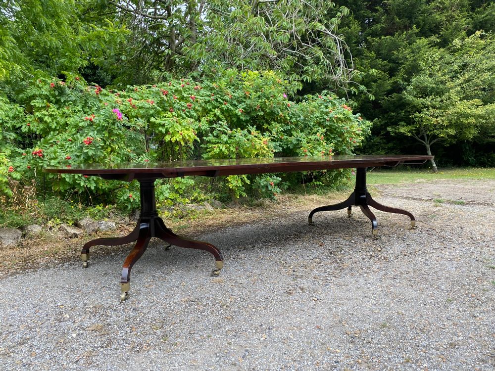 Geogian mahogany two pillar 14 seater Dining Table 