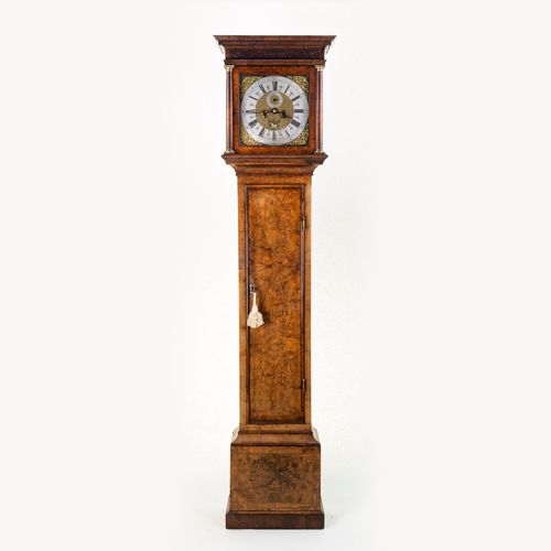Walnut longcase Clock Langley Bradley 