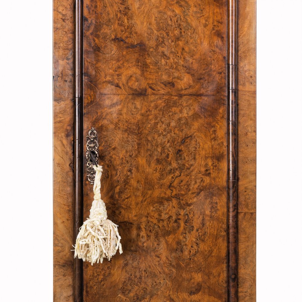 Walnut longcase Clock Langley Bradley 