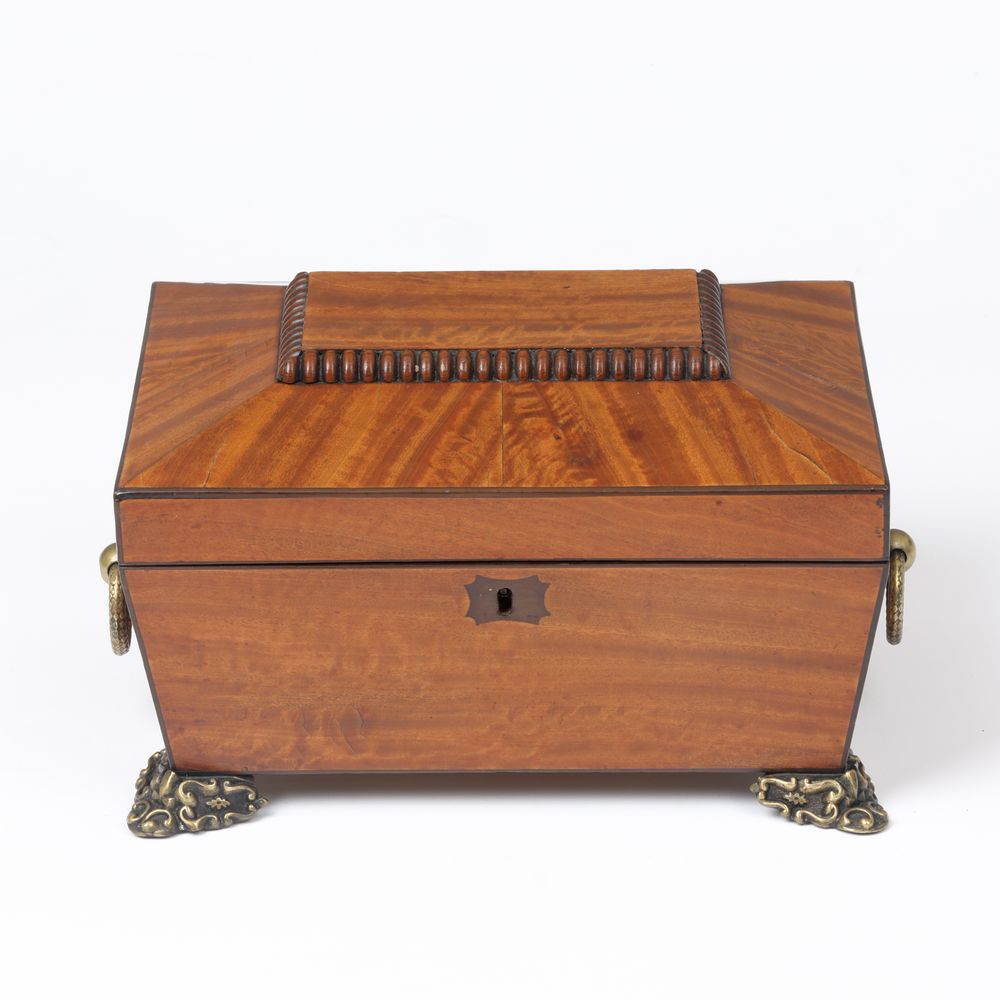 Satinwood Needlework or Jewellery Box