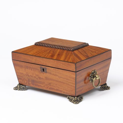 Satinwood Needlework or Jewellery Box