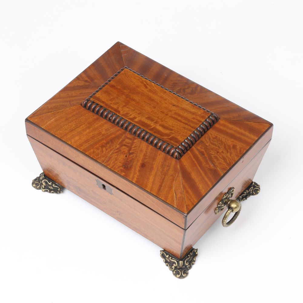 Satinwood Needlework or Jewellery Box