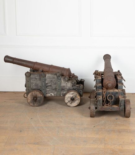 Pair Of 19th Century Country House Naval Canons