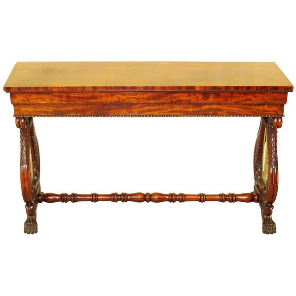 English Regency Mahogany Small Antique Console Table