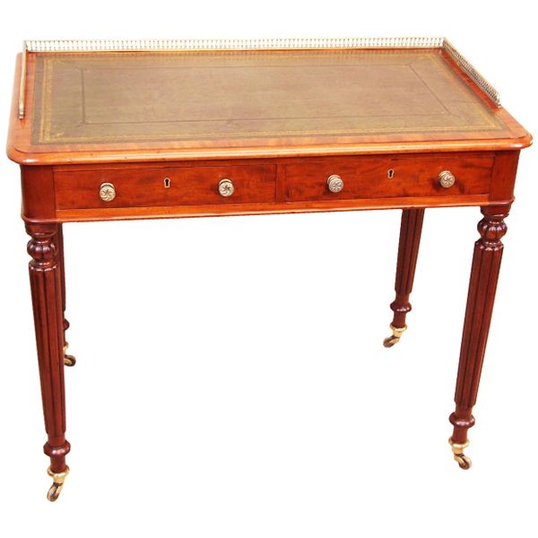 Mid-19th Century English Mahogany Victorian Writing Table