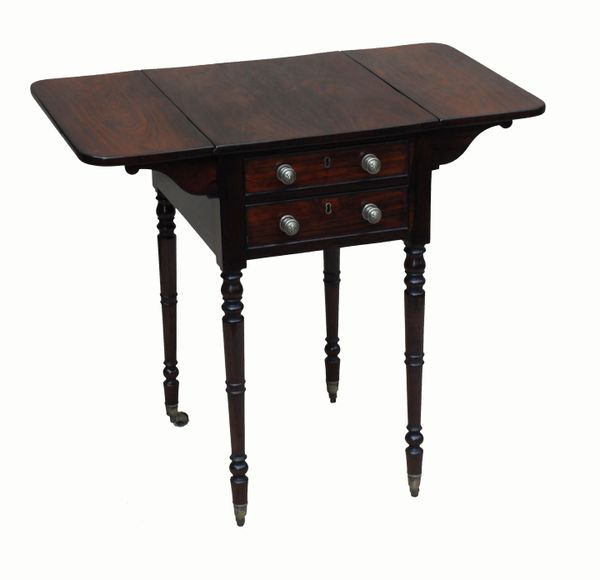 Antique Regency Period Rosewood Pembroke Table