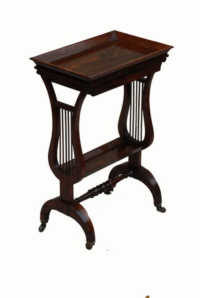 Antique Regency Period Rosewood Sewing Table