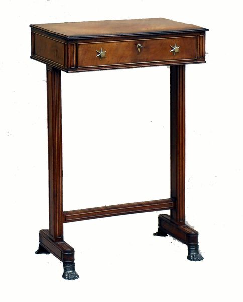 Antique George III Period Mahogany End Support Occasional Table