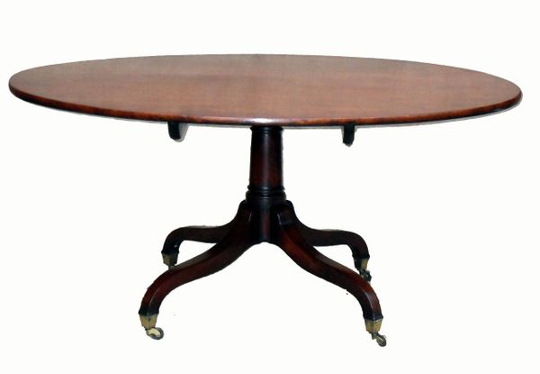 Antique Mahogany Oval Breakfast Table