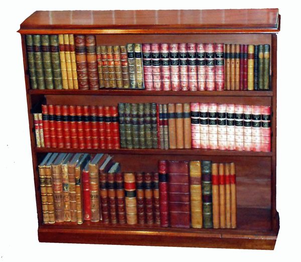 Antique Mahogany Open Bookcase
