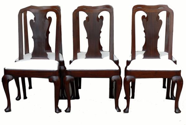 Antique Mahogany Set Of Six George II Period Dining Chairs