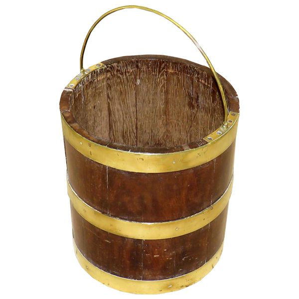 Georgian Mahogany and Brass Bound Bucket