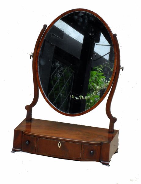 Antique Mahogany Dressing Table Toilet Mirror