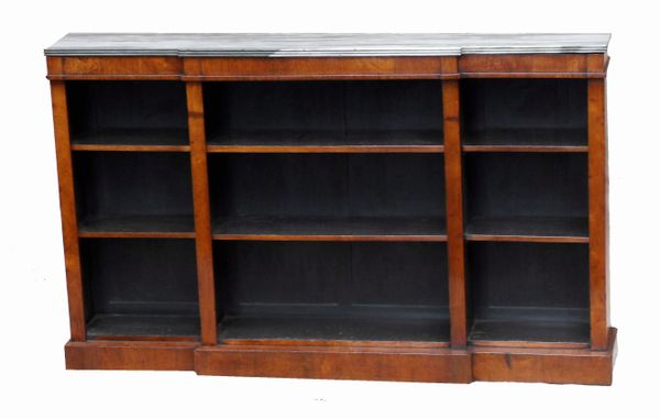 Antique Rosewood Open Bookcase