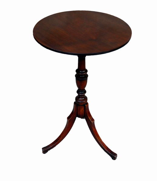Antique Mahogany Wine Lamp Table