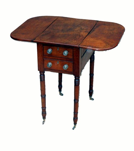 Antique Oak Baby Pembroke Table