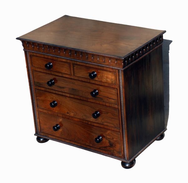 Antique Rosewood Chest Of Drawers