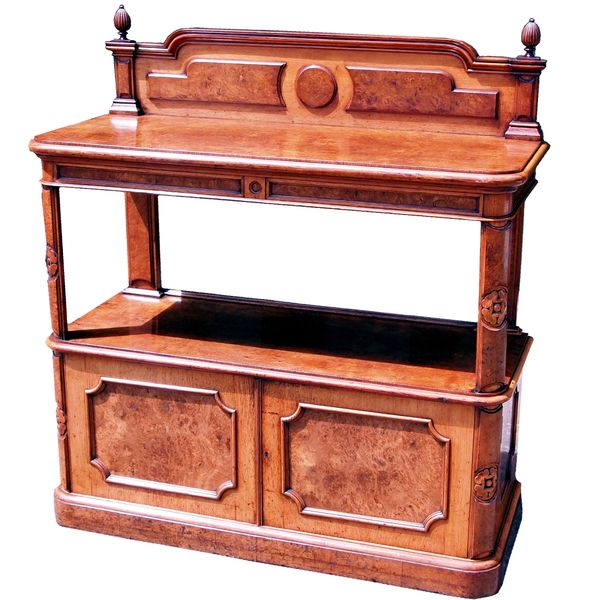 Antique 19th Century Pollard Oak Cupboard Buffet