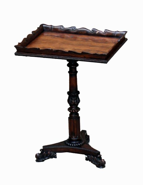 Antique Regency Rosewood Pedestal Table