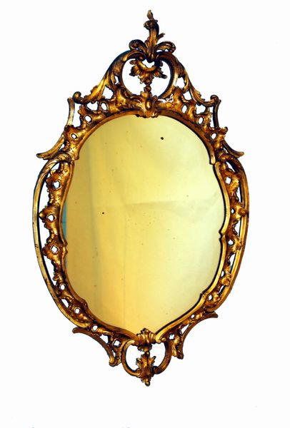 Antique Chippendale Gilt Wall Mirror