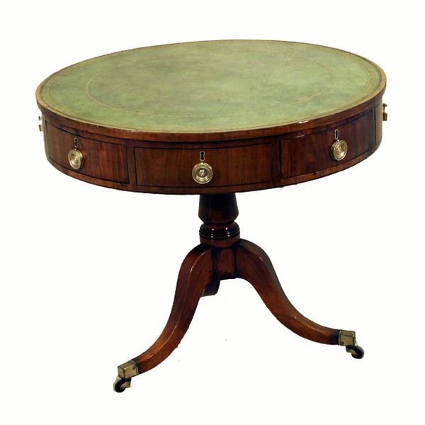 Antique Georgian Mahogany Drum Table