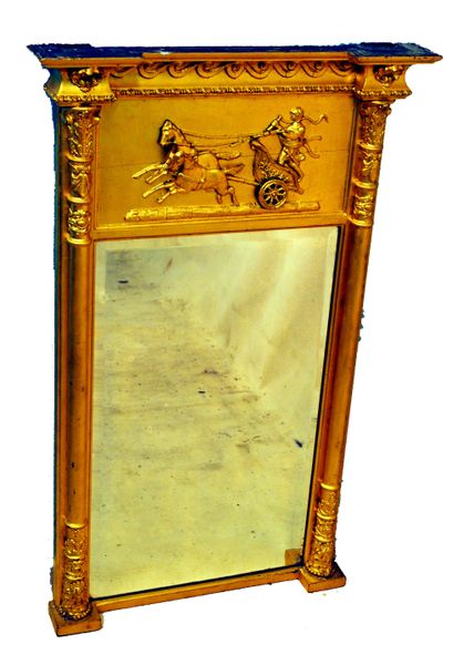 Antique Regency Gilt Pier Mirror