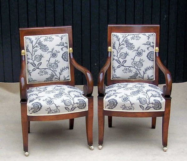 Pair Of French Empire Armchairs
