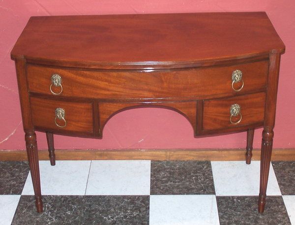 Georgian Bow Front Dressing Table