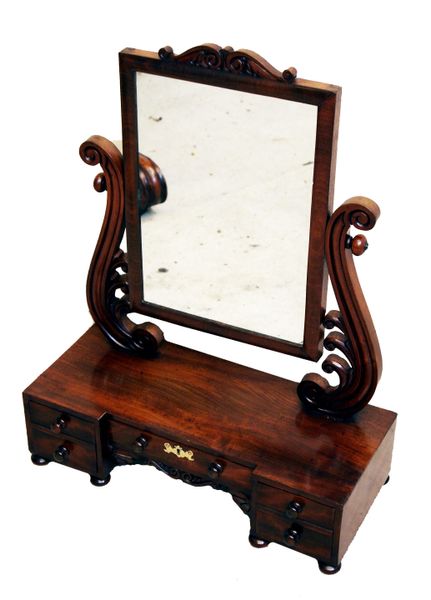 Antique Victorian Dressing Table Mirror