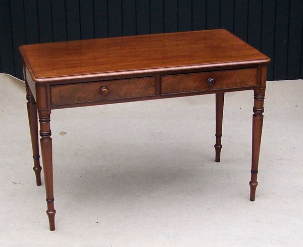 Mahogany Two Drawer Side Table
