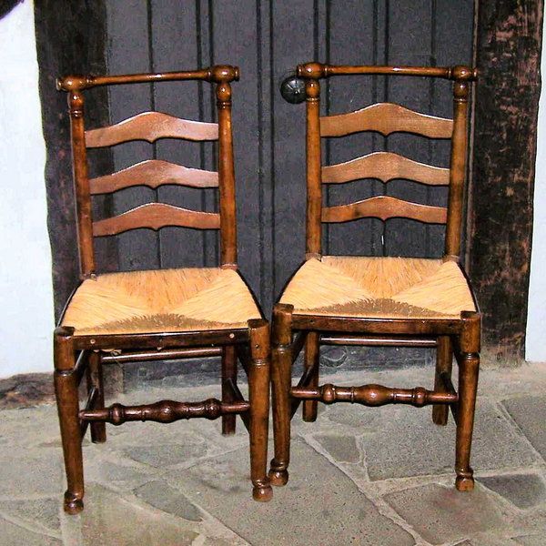 Pair Ladderback Single Chairs